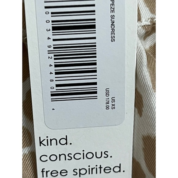 Unsubscribed XS Trapeze‎ Sundress Silk Animal Print Sleeveless Criss Cross Back - Picture 3 of 11